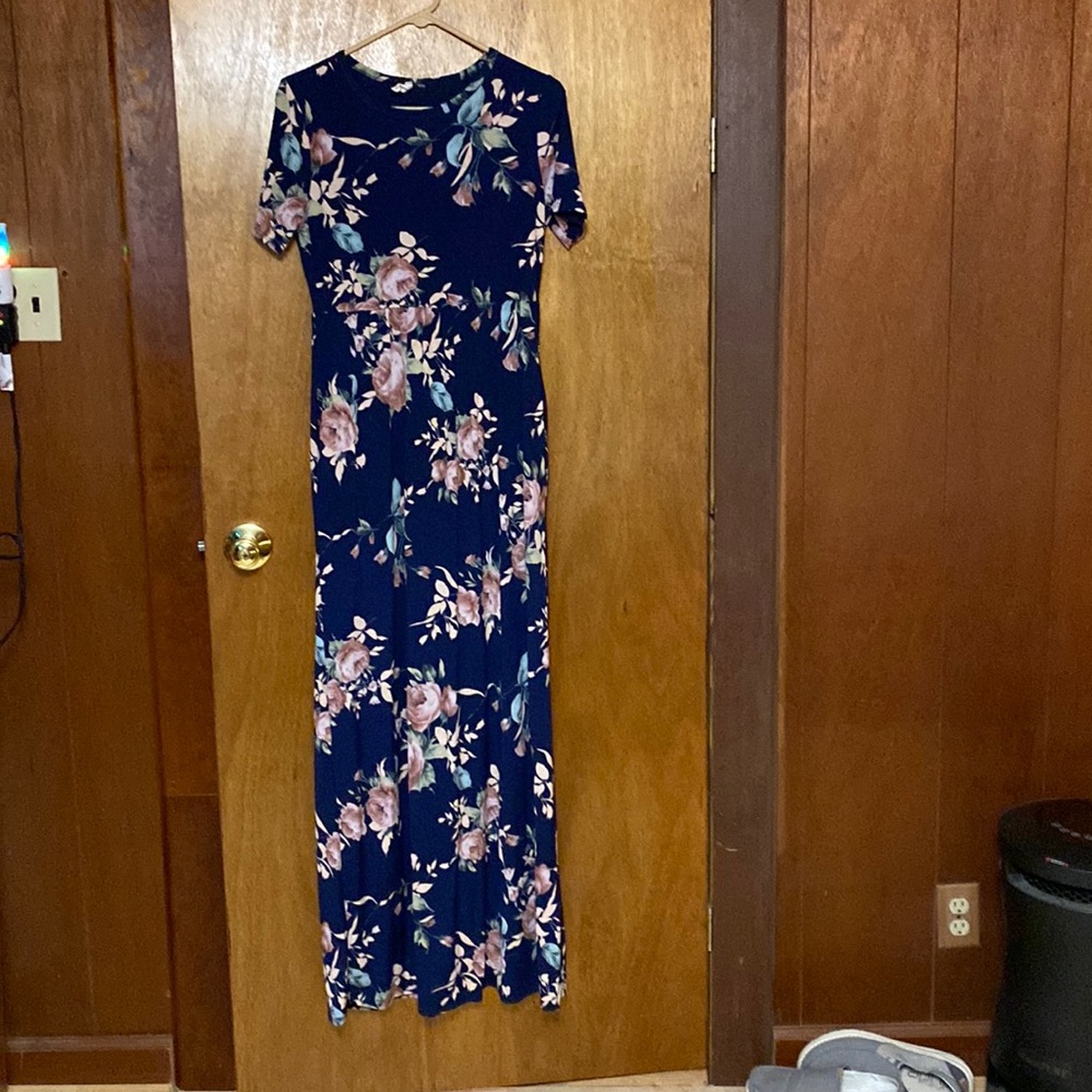 Pink blush maternity dress